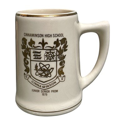 1979 Cinnaminson High School Junior Senior Prom Commemorative Mug Small Stein 4''