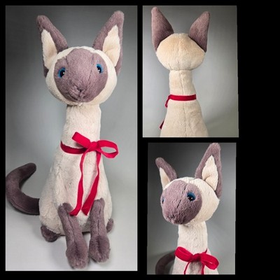  iris siamese cat 猫　ネコ　ぬいぐるみ　動物 Jelly IRIS SIAMESE CAT Soft Plush Toy Cat Christmas Gifts | eBay