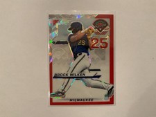 Brock Wilken 2025 Panini Prospect Edition Red Cracked Ice Rookie Card # 30