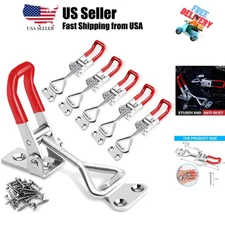 6 Pack Toggle Latch Clamp , Adjustable Latch, Smoker Clamps Heavy Duty Latche...