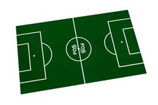 CAMPOGIOCO CALCIOBALILLA FAS UNIVERSALE SOTTOVETRO CARTONCINO VERDE BILIARDINO