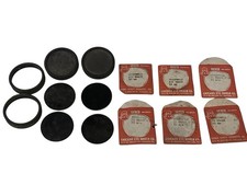 Vintage Lot Welding Lenses Goggle Glass Round Tinted Accessory AS IS