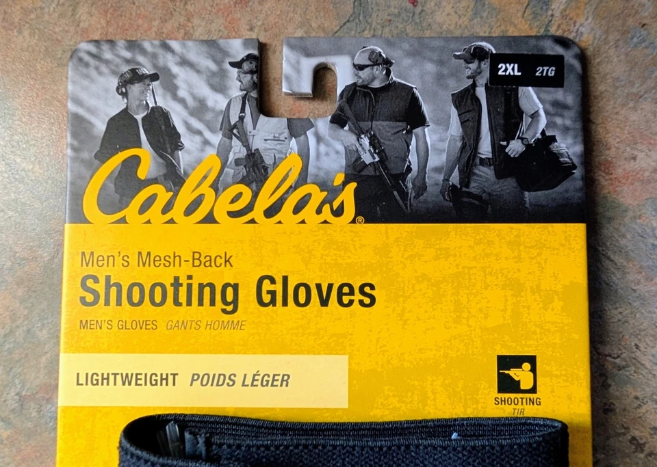 Guantes de tiro Cabela para hombre de malla trasera de cuero XXL, ¡NUEVOS CON ETIQUETAS! Foto 3 de 3