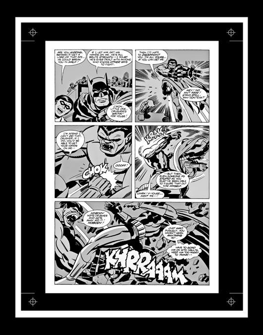 Jack Kirby Super Powers #5 Rare Production Art Pg 16 Monotone
