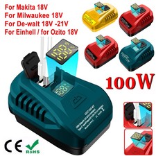 Power Converter Adapter USB & TYPE-C Charger For Makita For De-walt 18V Battery