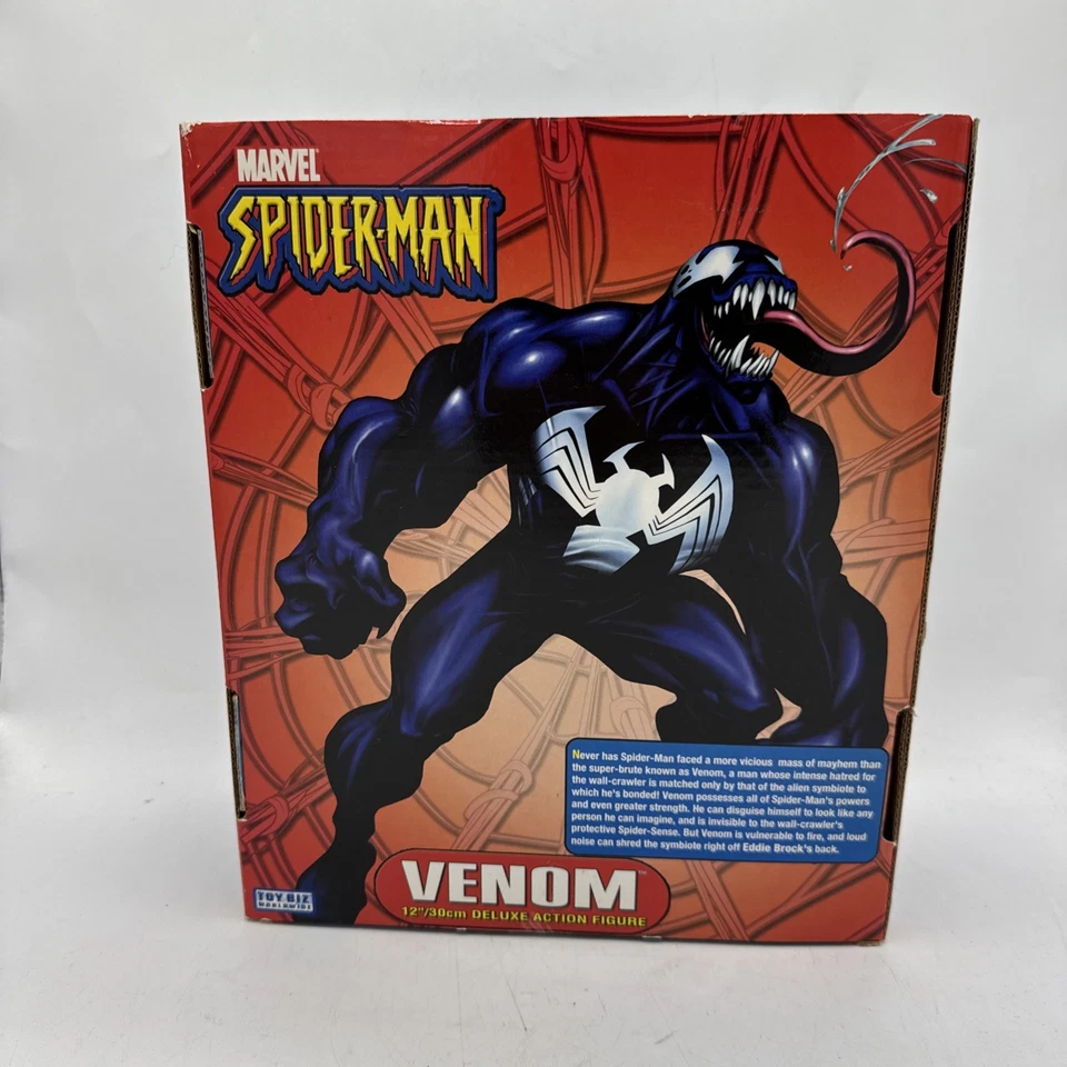 Figura de acción Marvel Venom Deluxe 12" Spider-Man Villano ToyBiz 2005 De colección 71867 Foto 2 de 4