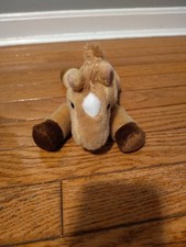 Aurora Horse Plush 6" Brown Pony Mane Stuffed Animal Toy