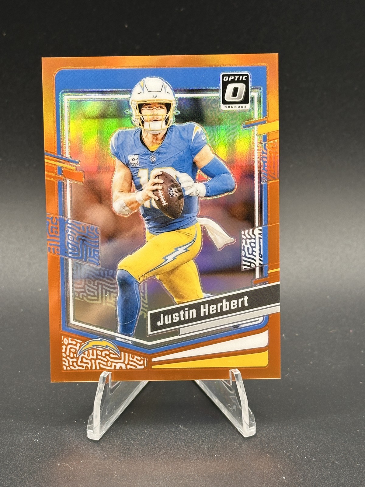 Justin Herbert 2023 Donruss Optic #104 SN Orange Los Angeles Chargers /249