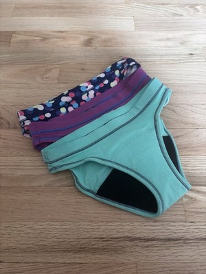 NWOT 3 Thinx Teen Period Bikini Underwear Small 8-9