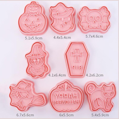 8 Ausstechformen Set Niedlich Cartoon 3D Presse Form Keks Stempel Kinder Backen Werkzeug - Bild 32 von 52