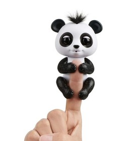 NEW Fingerlings Glitter BABY PANDA DREW White & Black Interactive WowWee 3564