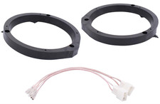 2 Pcs 6.5/6.75 Inch Door Speaker Adapter Mounting Plates with Harness