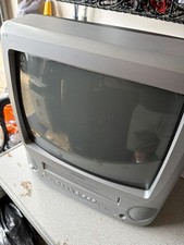 Bush BTV180TSIL/VA 14” CRT TV VHS Combi Video Recorder - Gaming Television