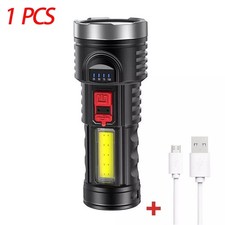 3500000LM LED Flashlight Hand Torch Work Light 4 Modes Lamp USB Rechargeable