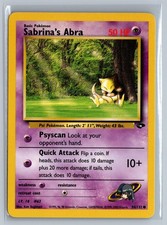 Sabrina's Abra (94) Common Gym Challenge Psychic 094/132 on eBay