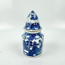 A rare Staffordshire pearlware transfer-printed mustard pot  cover c1810