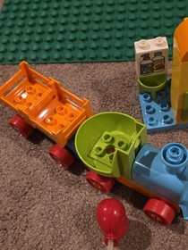 10840 LEGO DUPLO Great My Town Fair Manual, Box, Bonus Base - Missing 1 Piece 