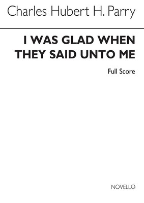 I Was Glad When They Said Unto Me (Score) | Gordon Jacob_Hubert Parry | Buch