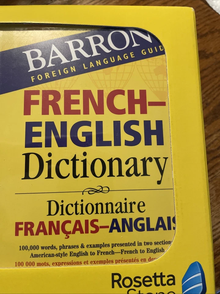 Rosetta Stone French Levels 1-5 DVD Set, Dictionary, Earbuds NEW Sealed - Image 2 of 4