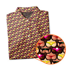 New Golf Heart Like Cute Booty Print Polo Shirts S-5XL