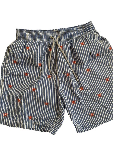 Hackett, Hackett London Blue White Striped Swim Shorts SZ Large
