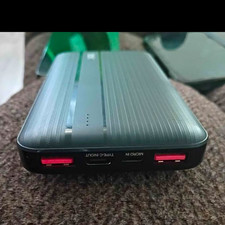 itek Matte Black Power Bank Dual USB-A Ports, Micro-USB Input, LED Indicator