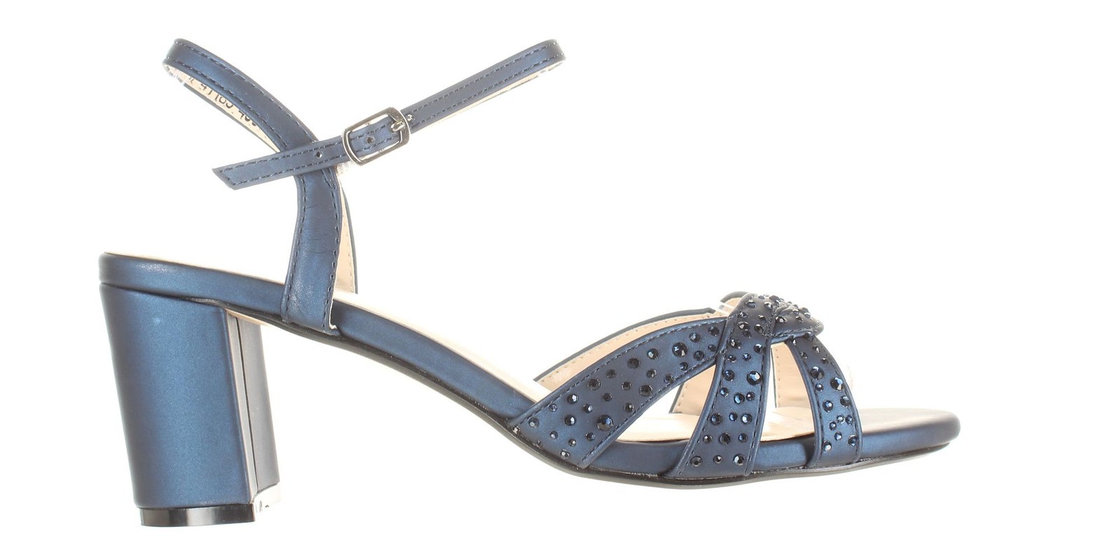Benjamin Walk Womens Ivy Blue Ankle Strap Heels Size 9 (Wide) (7714860)