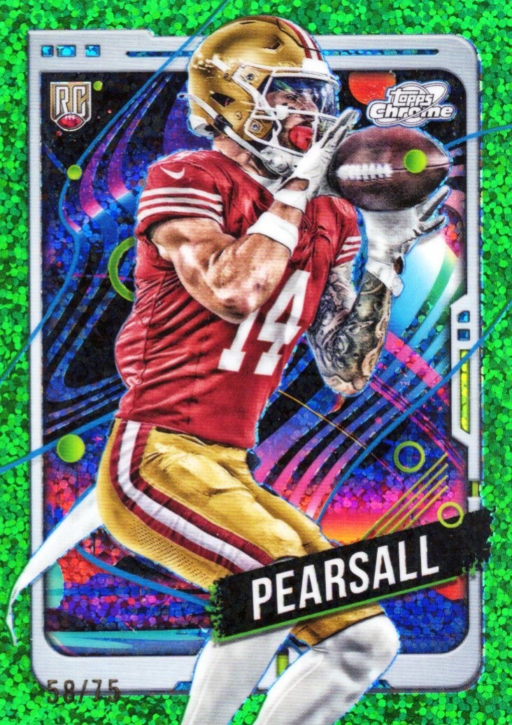 2024 Topps Cosmic Chrome Ricky Pearsall Green Space Dust Refractor /75 #182 RC