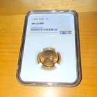 1909 VDB Lincoln Wheat Cent 1C Philadelphia NGC MS 63 RB Business 0.95