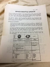 1985 Space Shuttle Update & 1985 Space Shuttle Flight Schedule Original Papers