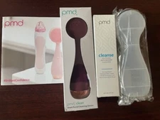 PMD Clean Smart Facial Cleansing Device Berry + Case & Antioxidant Cleanser