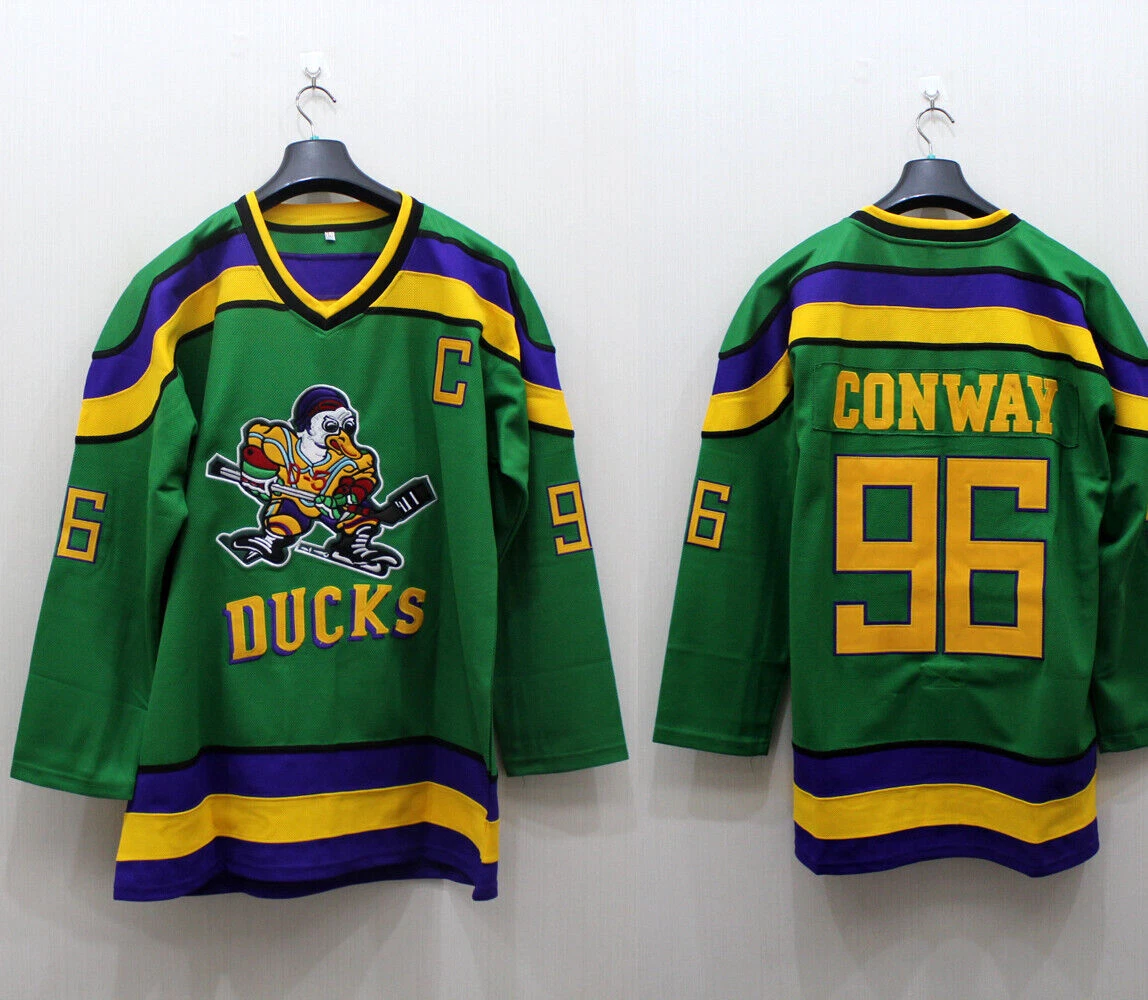 Mighty Ducks #96 Charlie Conway Official Movie Jersey