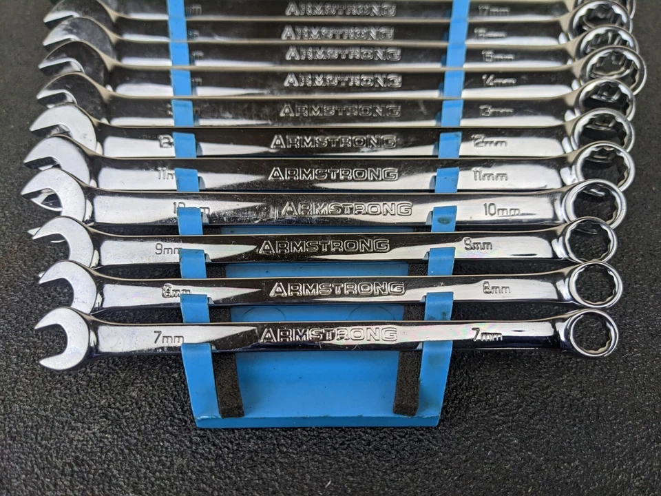 #ax912 Armstrong EE. UU. 15 piezas Juego de llaves combinadas métricas 7-19 mm 21-22 mm GMTK Foto 2 de 4
