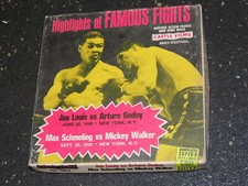 8mm Boxing Film Movie Castle 3052 Joe Louis Godoy Schmeling Walker