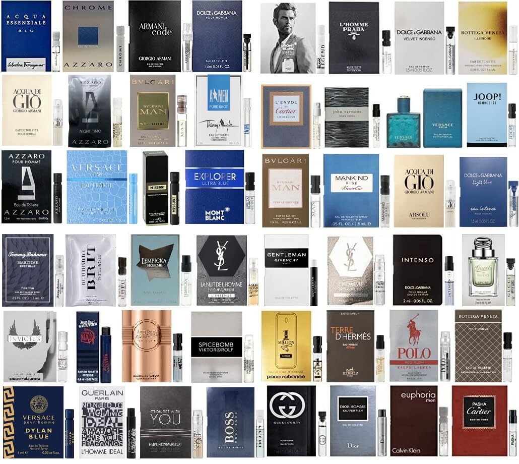 Men's Cologne Sample Spray Vials Choose Scent Combined Shipping