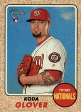 2017 Topps Heritage High Number #568A Koda Glover Washington Nationals Rookie