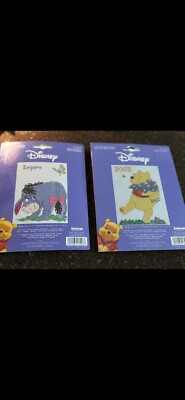 Janlynn Disney Eeyore & Butterfly Winnie the Pooh 5  x 7  cross stitch