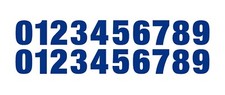 0-9 Reflective Numbers Blue Sticker Vinyl Decal pick 1"-12" Set Of 20 RV2-2 