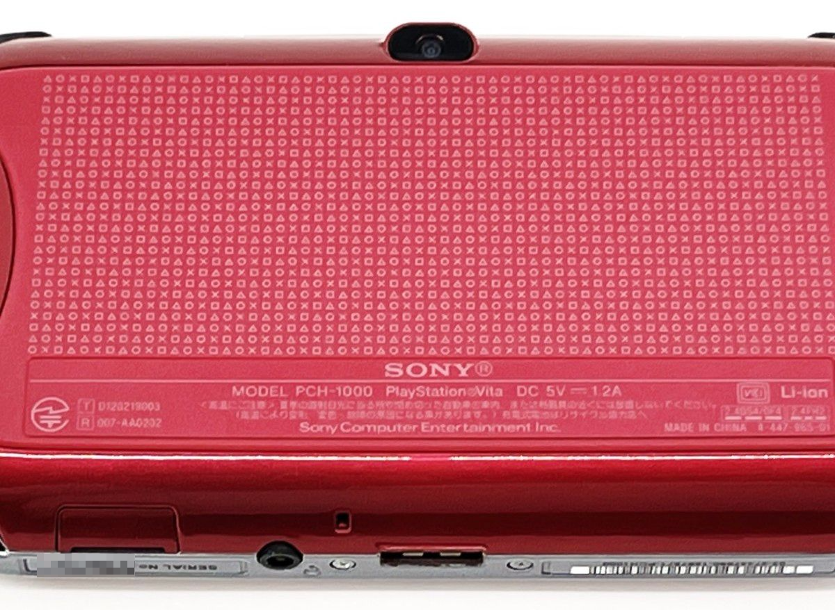 SONY PCH-1000 PlayStation Vita w/ Adaputer Box Red Good GP