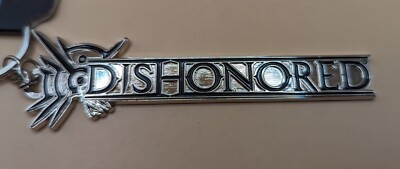 2016 Bethesda Bioworld DISHONORED 2 Metal Logo Keychain Video Game