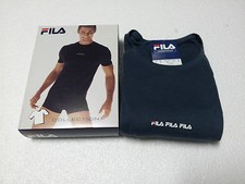 FILA Men's T-Shirt Model Calgary New Look Color Teal 100 Cotton Winter