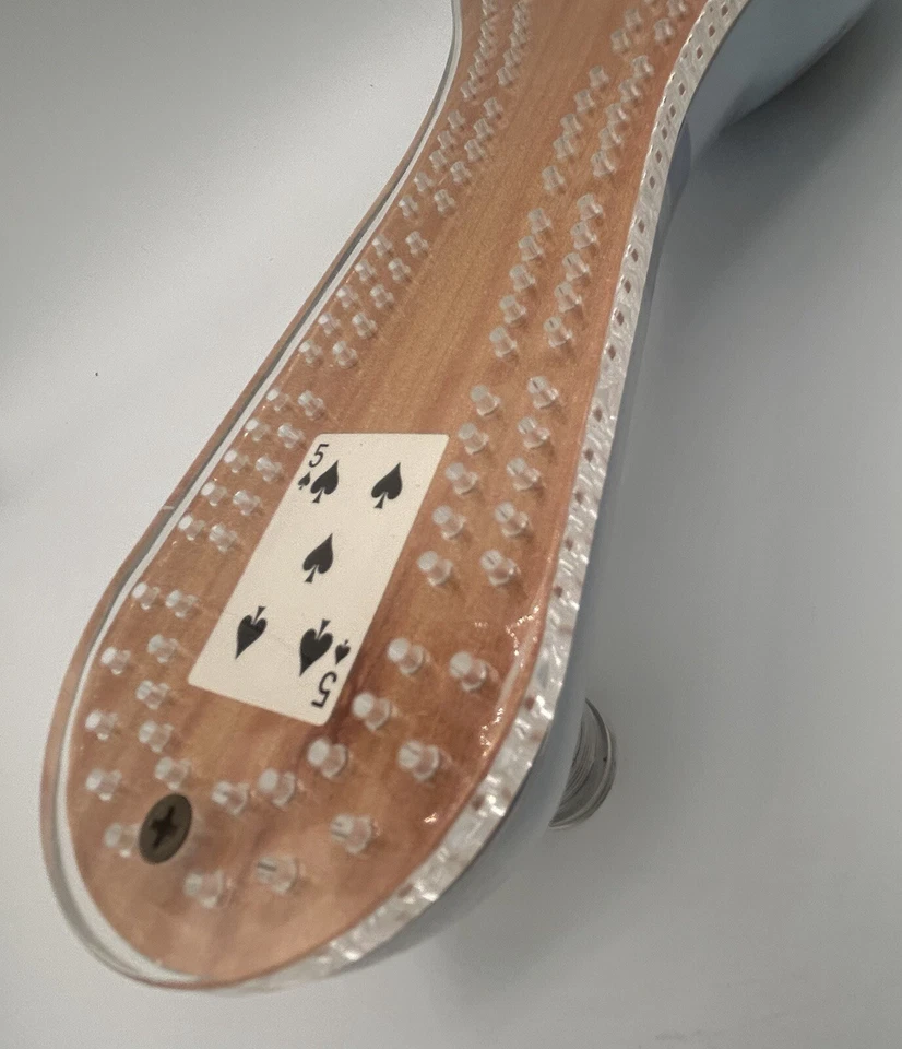 VTG Bowling Pin Cribbage Board US Air Force USA w/ 6 Brass Pins Skunk Military Foto 4 de 4