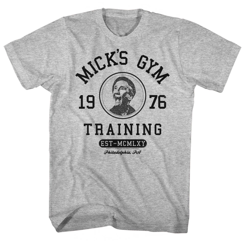 Camiseta Rocky Balboa Nueva Entrenamiento Oficial Mickey's en Gris Brezo SM - 5XL Foto 3 de 3