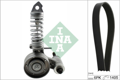INA 529 0336 10 V-Ribbed Belt Set for Chevrolet, Opel, Vauxhall