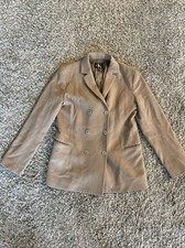 Vintage Women  s Calvin Klein Tan Brown Blazer Sz 8