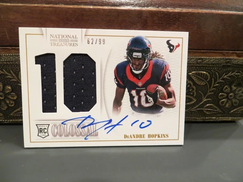 National Treasures Autograph Colossal Rookie Texans DeAndre Hopkins 62/99 2013