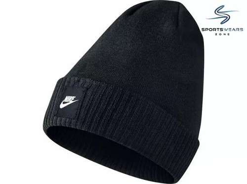 Nike Hombres Mujeres Futura Wolly Gorro Flexible Cálido Invierno Tejido Sombreros Gorra - Imagen 7 de 7
