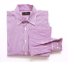 ETRO MILAN Striped Button Down Dress Shirt 39...