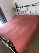 1 Very Large Pink WITNEY BLANKET Vintage Wool Chunky Granny Camper Van VW Huge