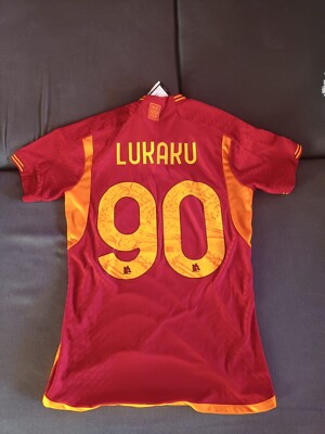 Maglia Versione Player AS Roma Europa League 2023 2024 Lukaku90 Taglia L  replica